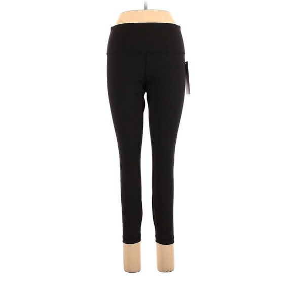 LULULEMON ATHLETICA Solid Black Wunder Under HR Tight 25" Leggings - US 12 - Picture 1 of 7